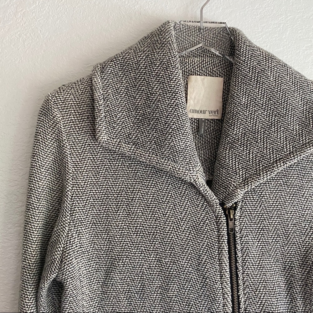 AMOUR VERT soft cotton moto jacket SZ M